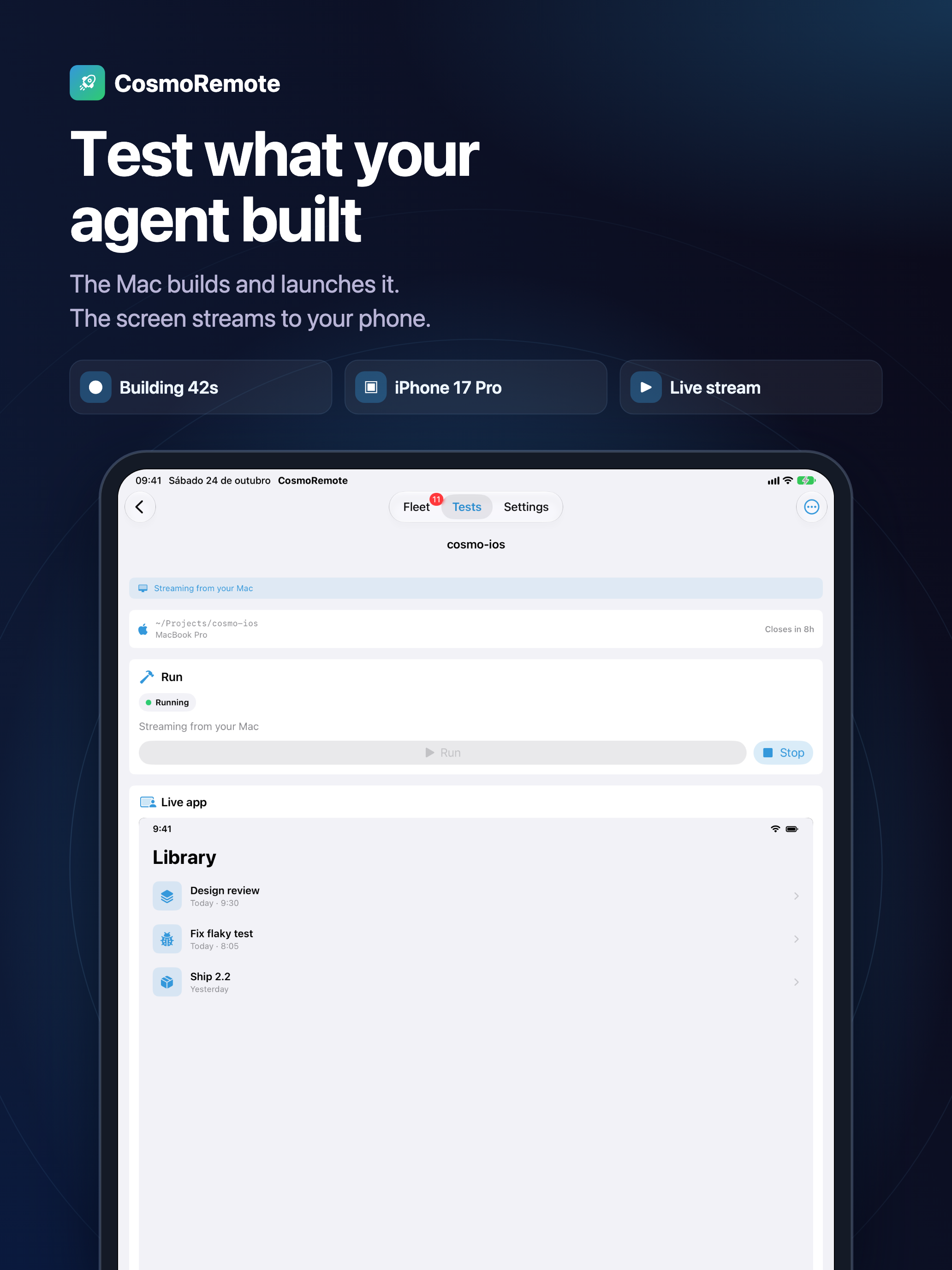 Test what your agent built