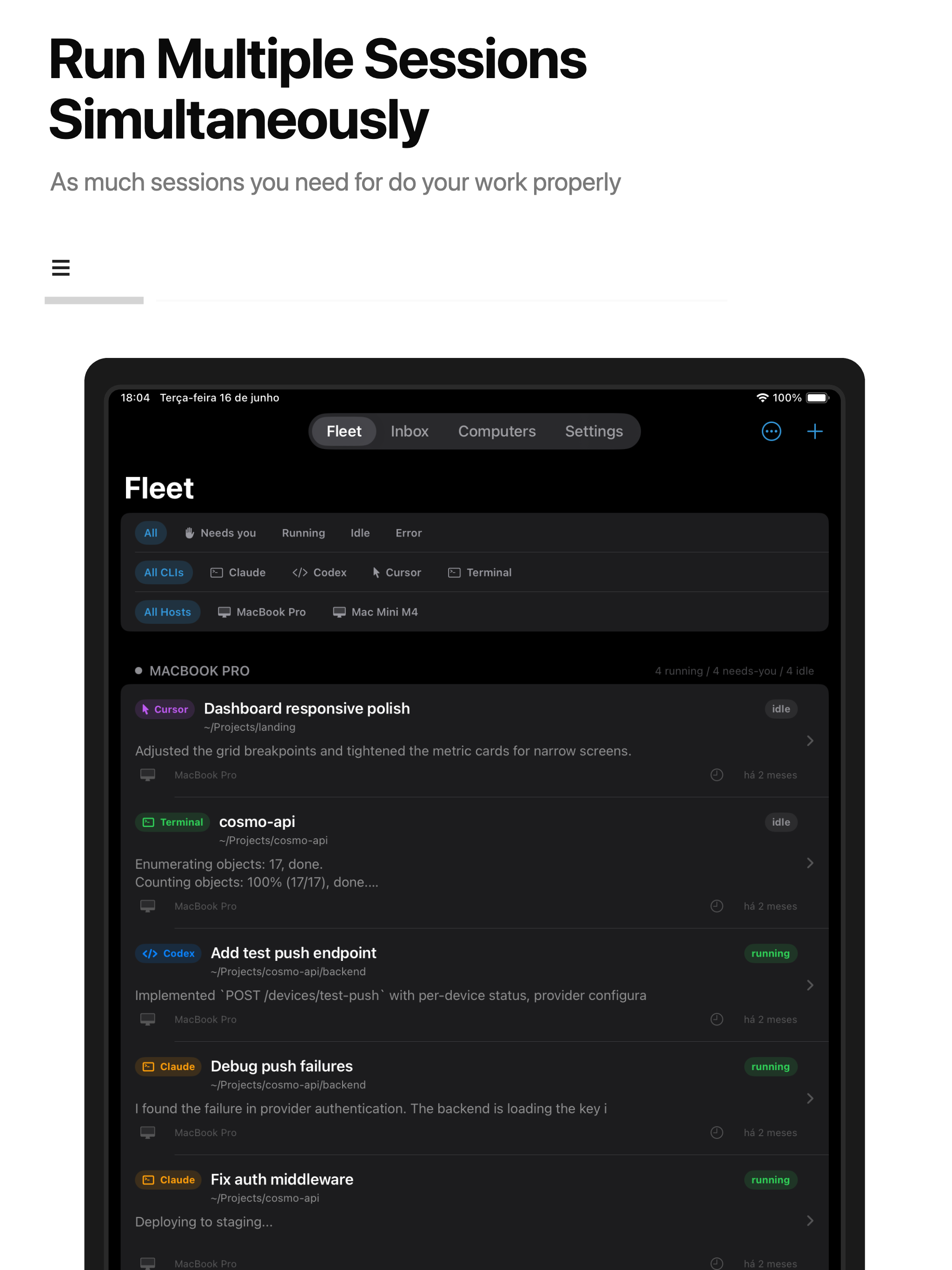 CosmoRemote iPad screenshot 4