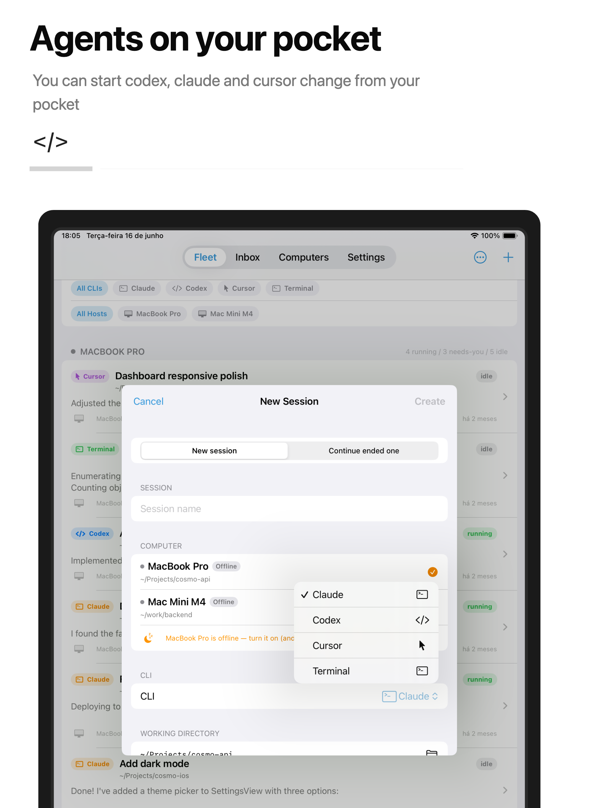 CosmoRemote iPad screenshot 5