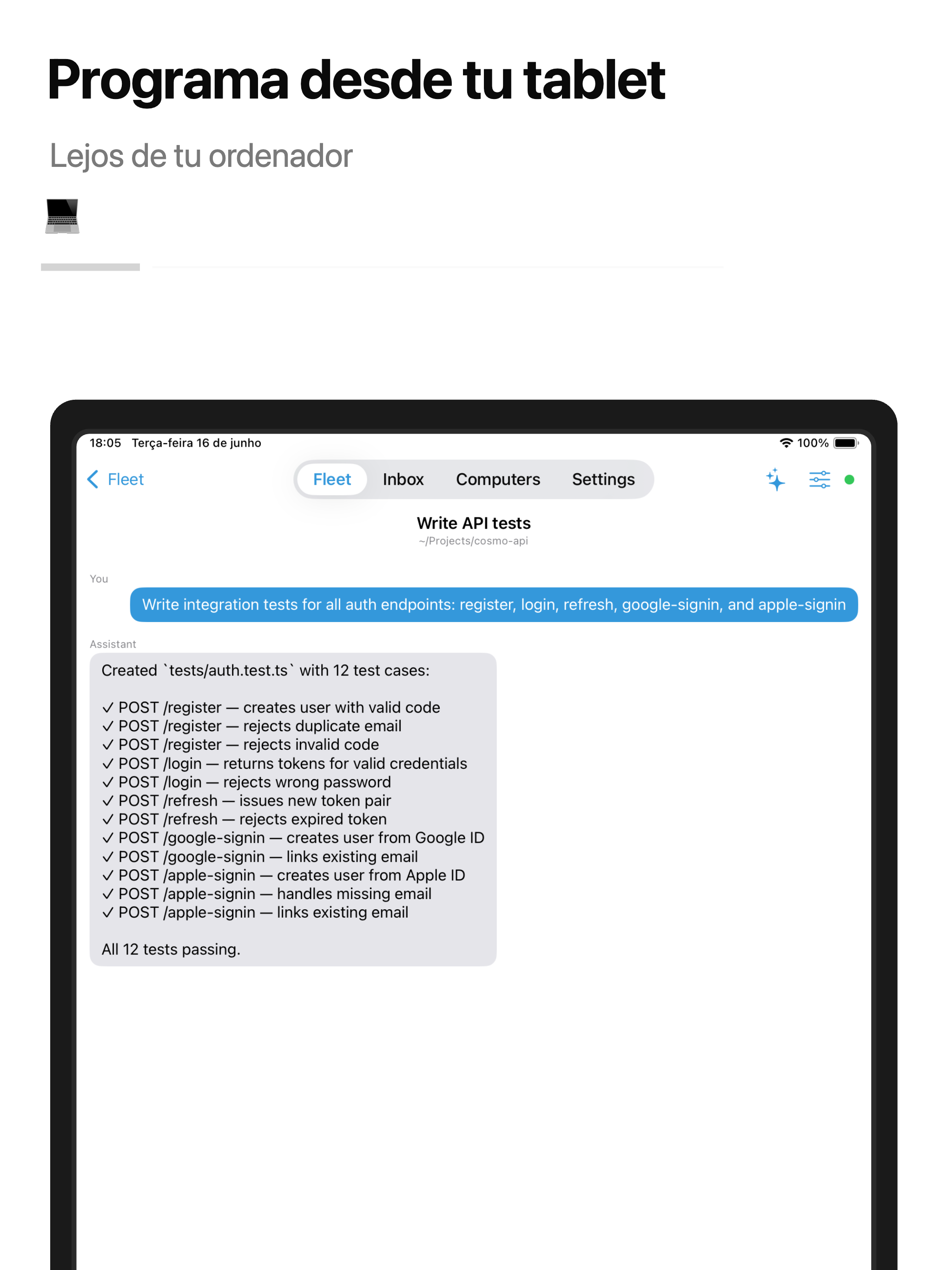 CosmoRemote iPad screenshot 2