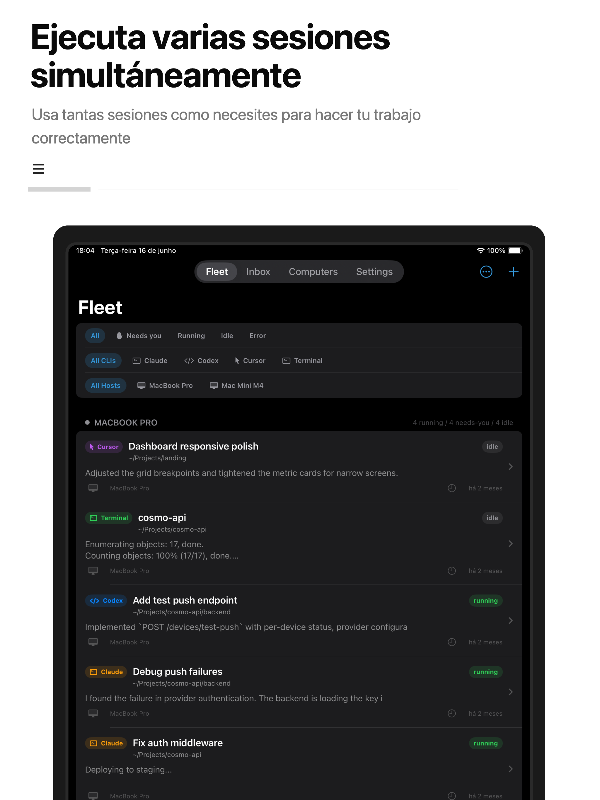 CosmoRemote iPad screenshot 4