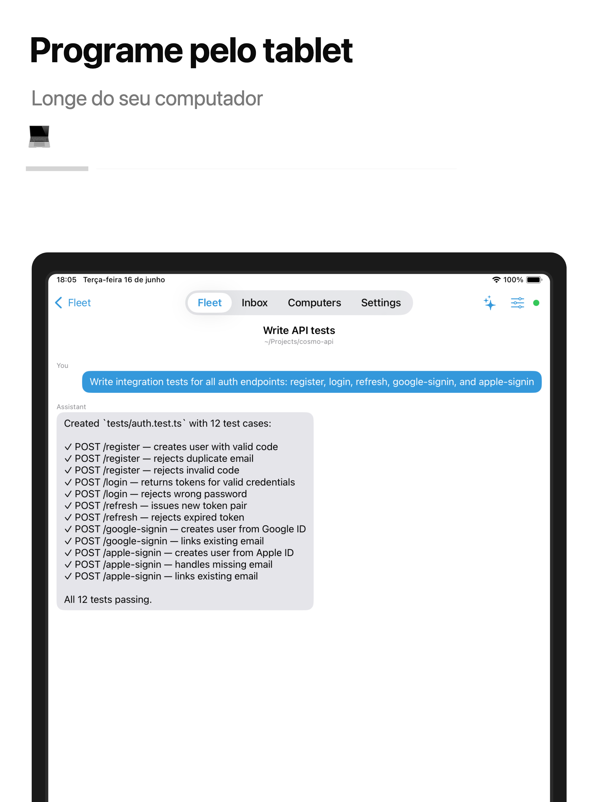 CosmoRemote iPad screenshot 2