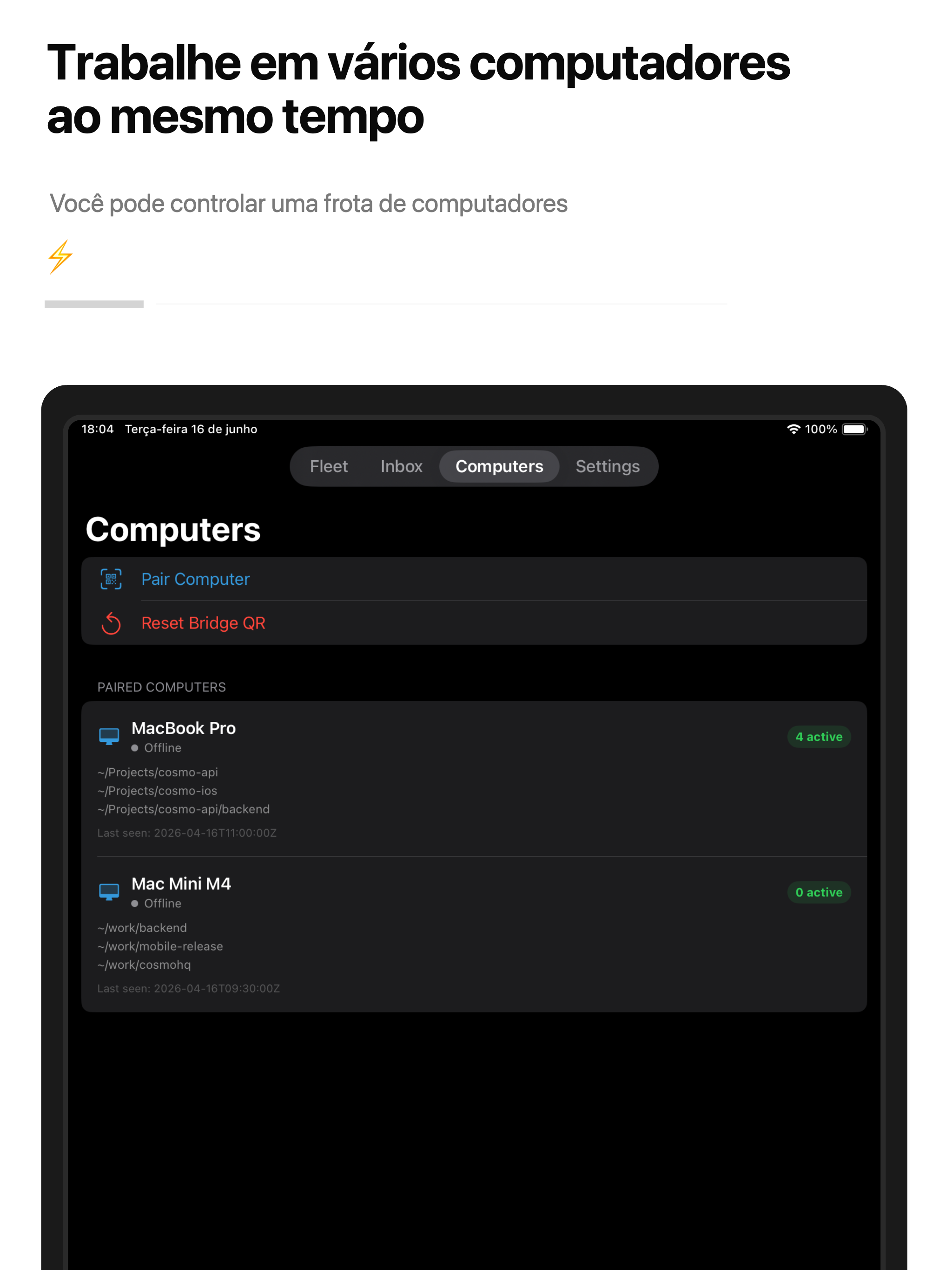 CosmoRemote iPad screenshot 3