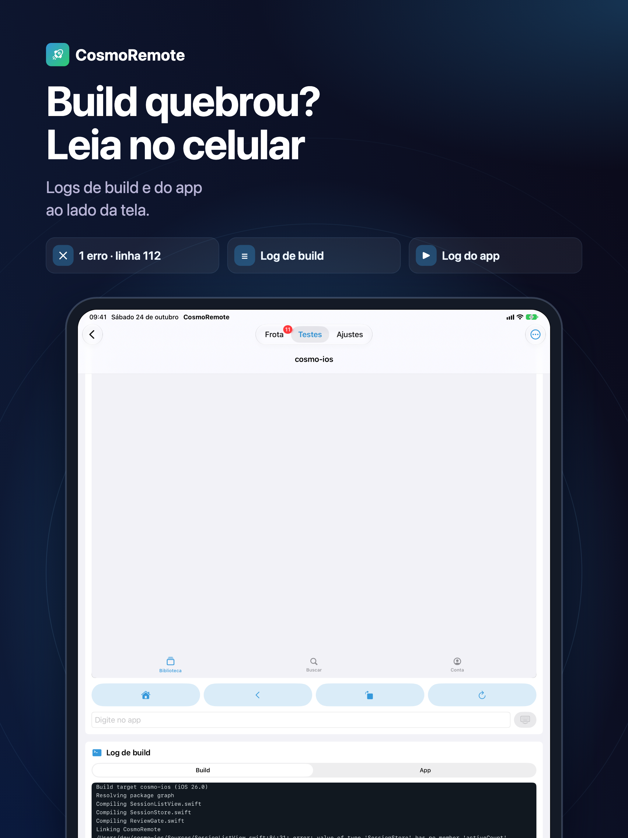 Build quebrou? Leia no celular