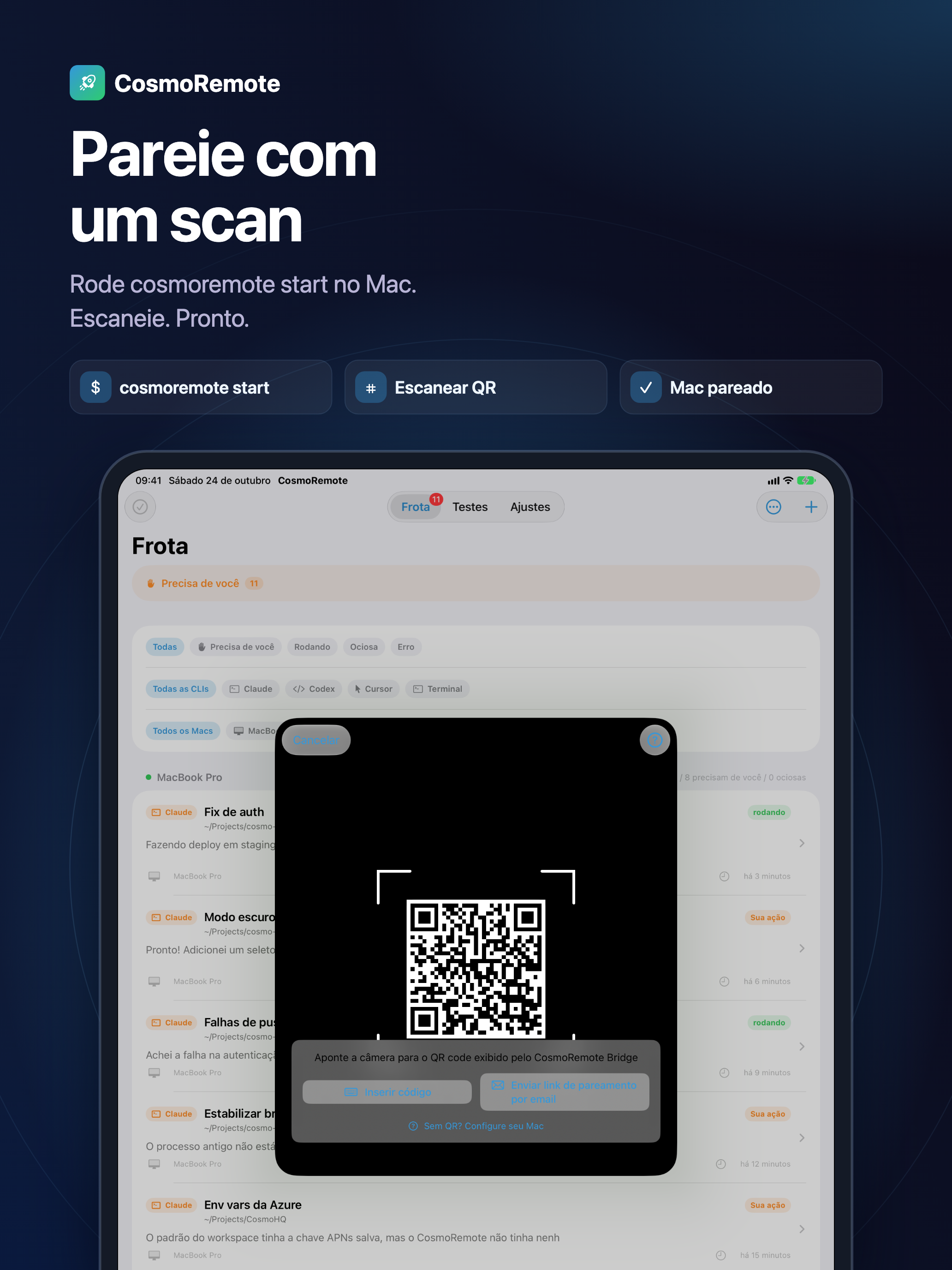 Pareie com um scan